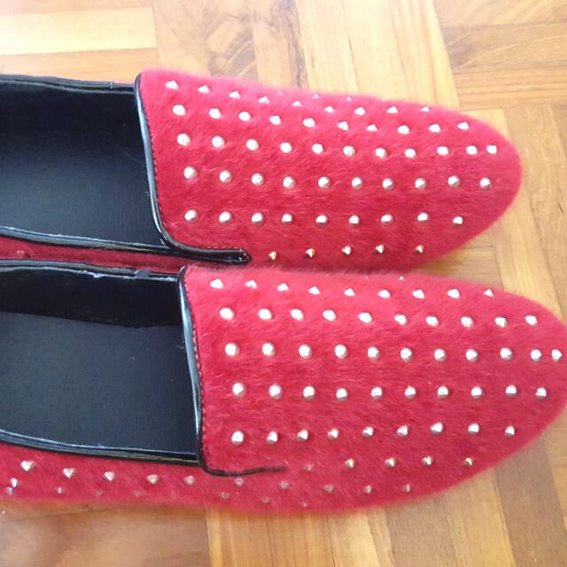 RED STUDDED LOAFERS BRAND NEW Men s Fashion Footwear Dress