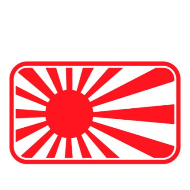 Car Decal Stickers Jdm Rising Sun Flag Car Accessories On Carousell