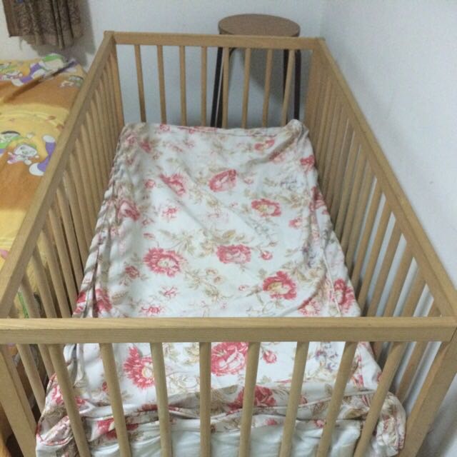 Selling IKEA Baby Cot + Mattresses, Babies & Kids, Baby Nursery & Kids