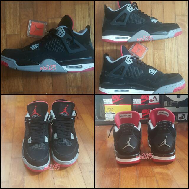 air jordan 4 bred 10.5