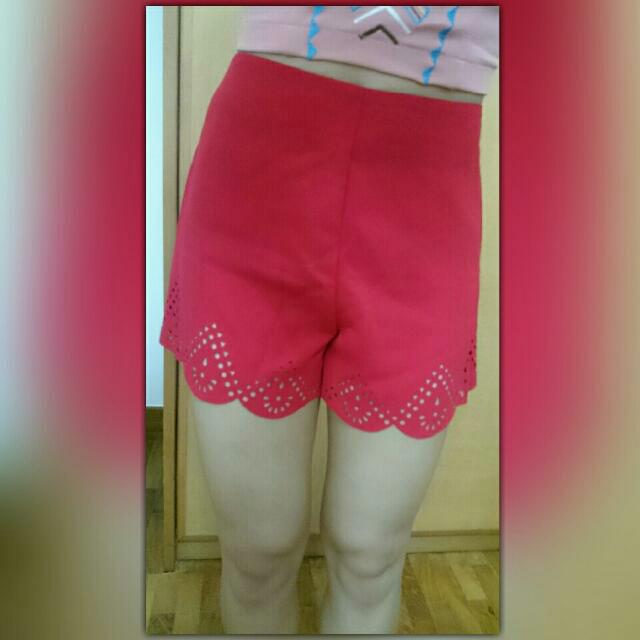 Red shorts womens primark online