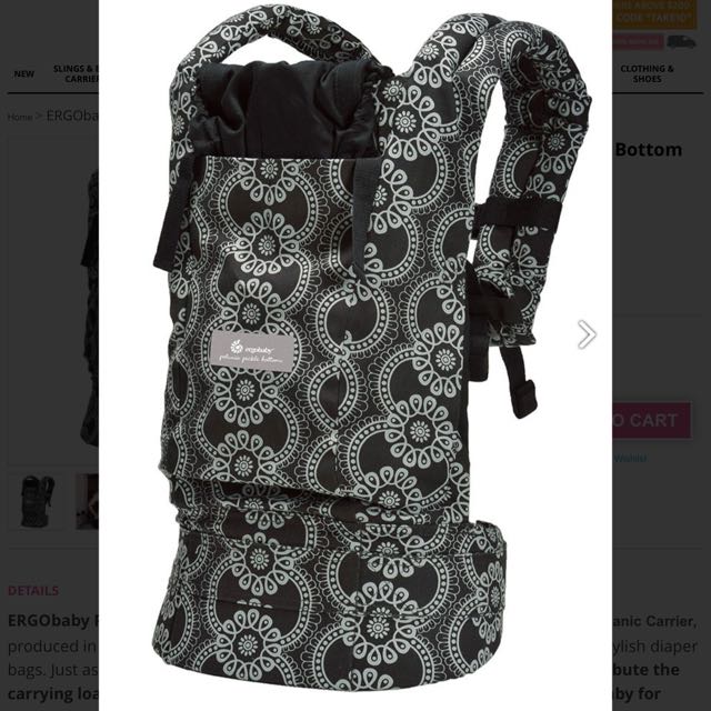 Ergobaby petunia top pickle bottom carrier