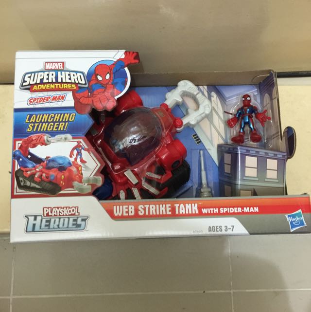 Playskool Spider-Man With Web Strike Tank, Hobbies & Toys, Toys & Games ...