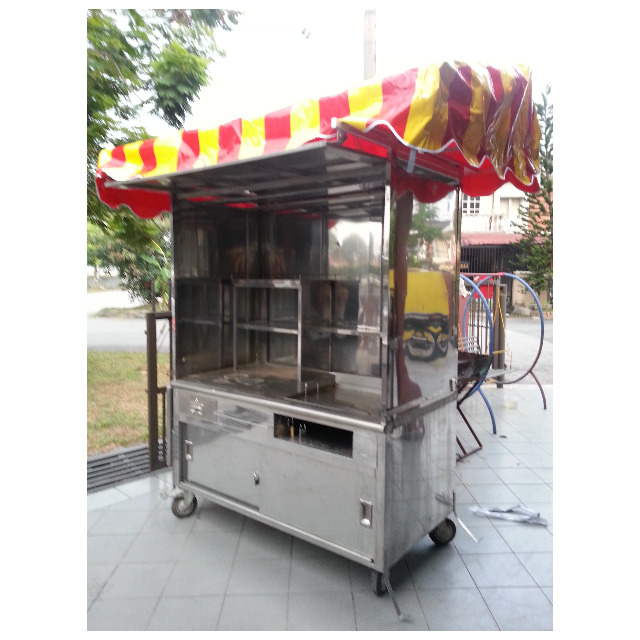 Stainless Steel Burger Stall Include Canopy Kitchen Appliances On Carousell