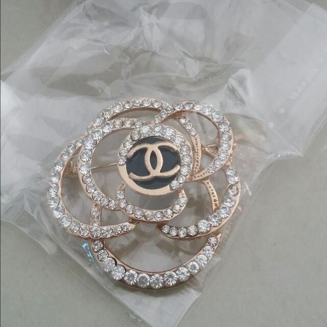 Chanel inspired brooch Women s Fashion Jewelry Organisers Brooches on Carousell