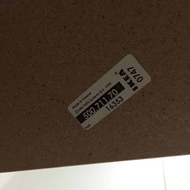 IKEA White Table With Adjustable Legs, Furniture & Home Living