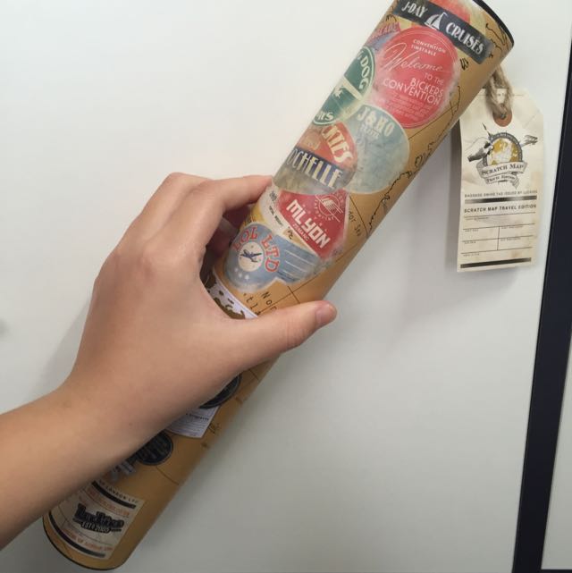 Original Luckies Scratch Map (Travel Edition), Everything Else on Carousell