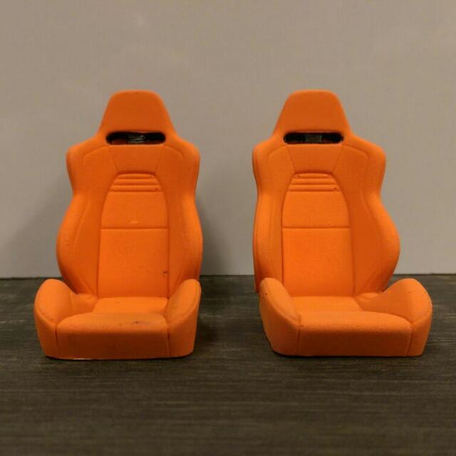 1 18 Autoart Mitsubishi Evo 7 8 9 Recaro Seats Orange Cf