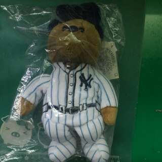 MLB授權王建民紐約洋基球衣造型泰迪熊