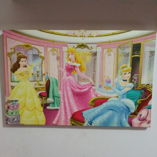 Canvas Printed Disney Character Painting Disney Princess Disney