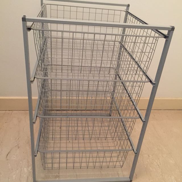 Reserved Ikea Antonius Frame And Wire Basket Set Furniture On