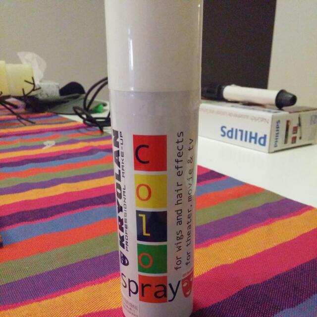 Kryolan Brand Temp Hair Color Spray Health Beauty On Carousell