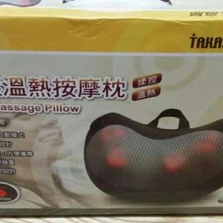 全新品高島舒壓熱按摩枕附車充
