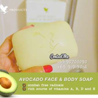 Made with 100% pure avocado butter, Avocado Face & Body Soap