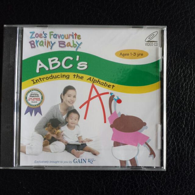 Bn sealed brainy baby abc vcd babies kids infant playtime on carousell