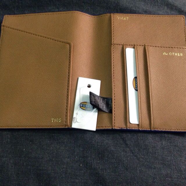 FOSSIL PASSPORT HOLDER, Hobbies & Toys, Stationery & Craft, Stationery