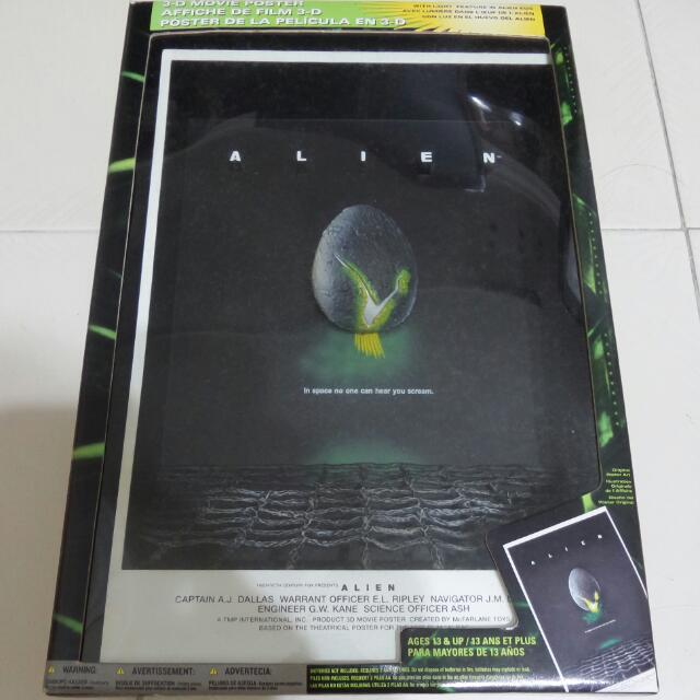 Mcfarlane Toy S 3d Movie Poster Alien Toys Games Bricks