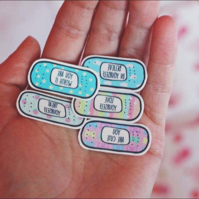Motivational Temporary Band Aid Tattoo Pastel Edition Health Beauty On Carousell Check out our pastel bandaids selection for the very best in unique or custom, handmade pieces from our shops. motivational temporary band aid tattoo pastel edition
