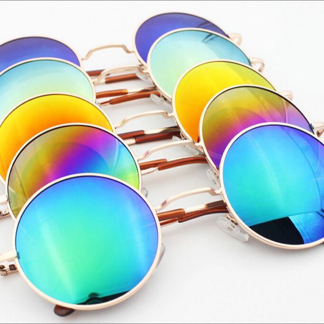 Holographic circle online sunglasses