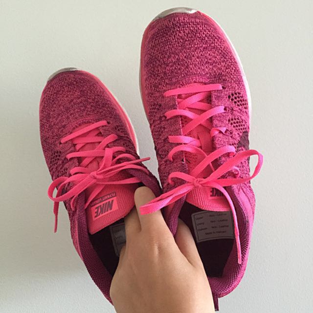 Nike flyknit lunar 1 pink Clearance