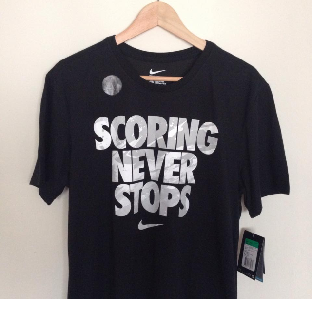 scoring never stops nike