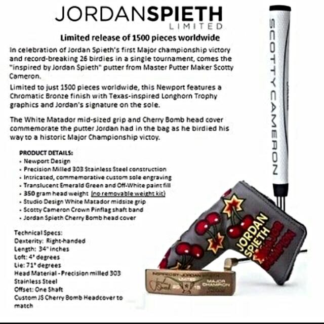 Scotty Cameron Limited Edition Jordan Spieth Sports On Carousell