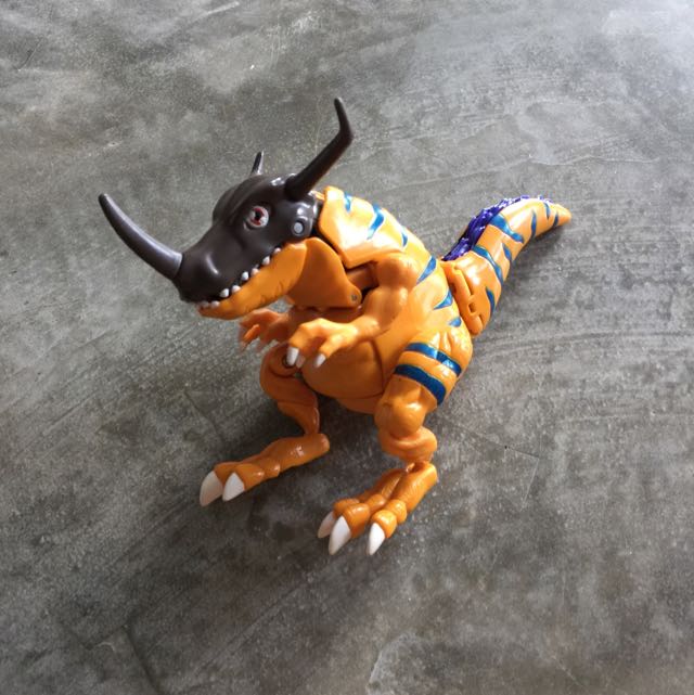 Vintage Original Bandai Digimon Digivolving Greymon To Metal