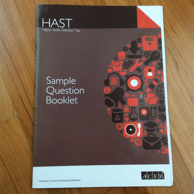 H.A.S.T Higher Ability Selection Test Sample Question Booklet, Books