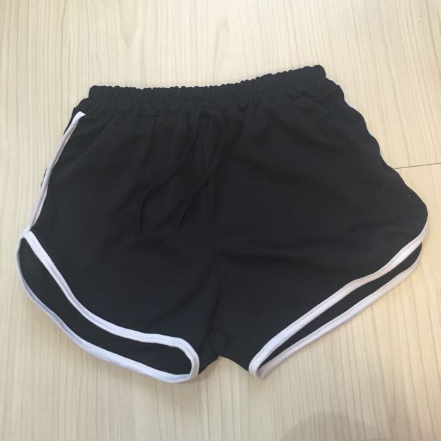 White outlet lined shorts