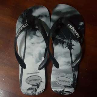 [Reserved]Havaianas Palm Tree Print Slippers