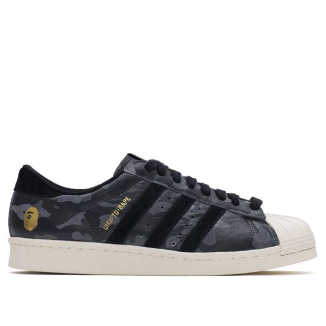 Adidas superstar 80s store undftd bape black camo