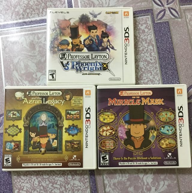 professor layton 3ds games in order