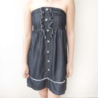 [ disc 15%: 42.500] ruffle tube dress