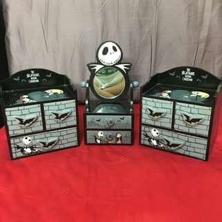 Disney Nightmare Before Christmas Jack Small Make Up Holder With Mirror