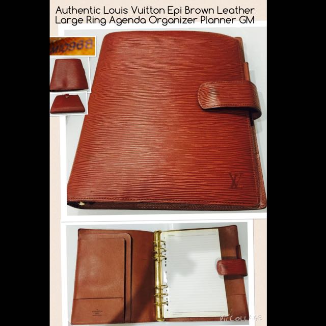 LV Large Ring Agenda Cover, Luxury, Bags & Wallets on Carousell