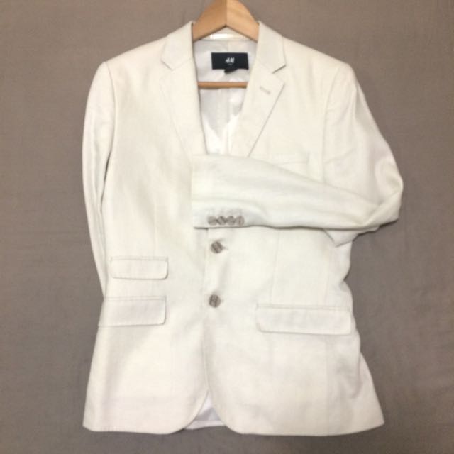 White mens blazer h&m online
