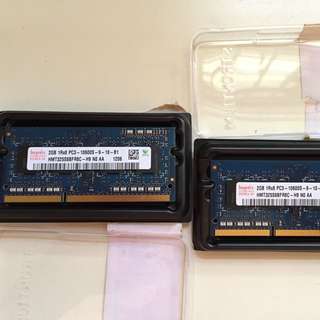 2x2GB 1333mhz DDR3 Ram