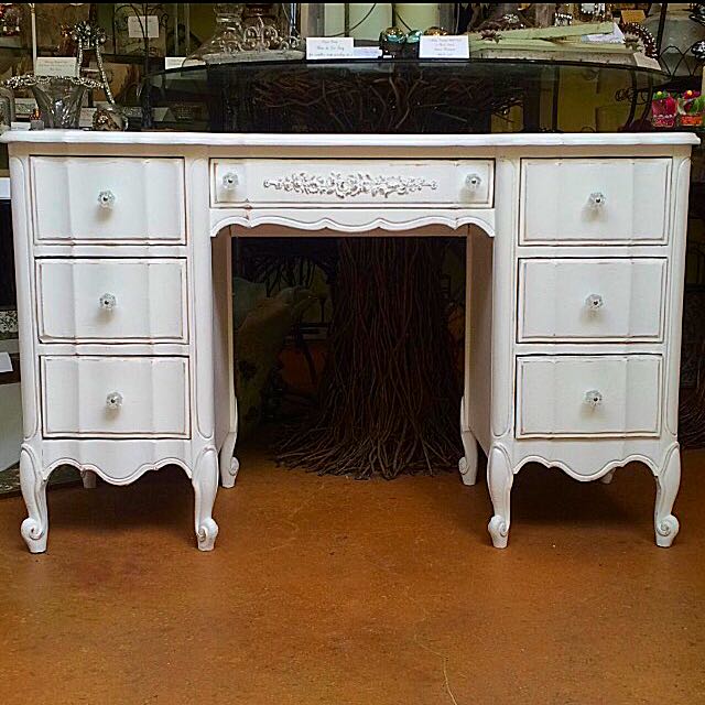 White Vintage Shabby Chic Dresser Desk Collectibles On White Vintage Shabby Chic Dresser Desk
