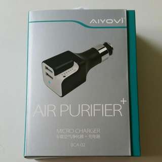 CAR AIR PURIFIER + USB Charger (AIYOVI BCA02)