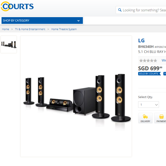 Lg bh6340h sale