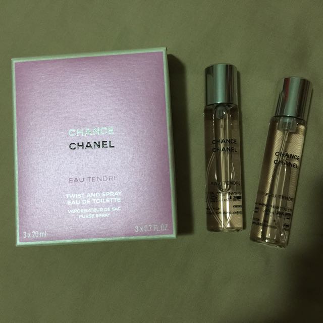 Chanel Chance Eau Tendre EDT Twist & Spray Refills, Beauty