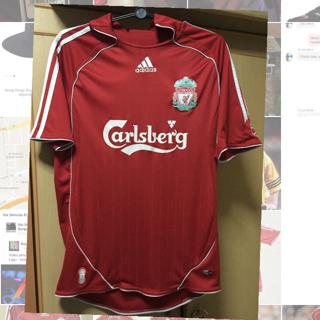 リバプールadidas Carlsberg 2006-07ルイスガルシア R66 Liverpool Adidas Jersey 2006/07, Men's Fashion, Activewear on