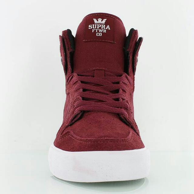 Maroon supra outlet shoes