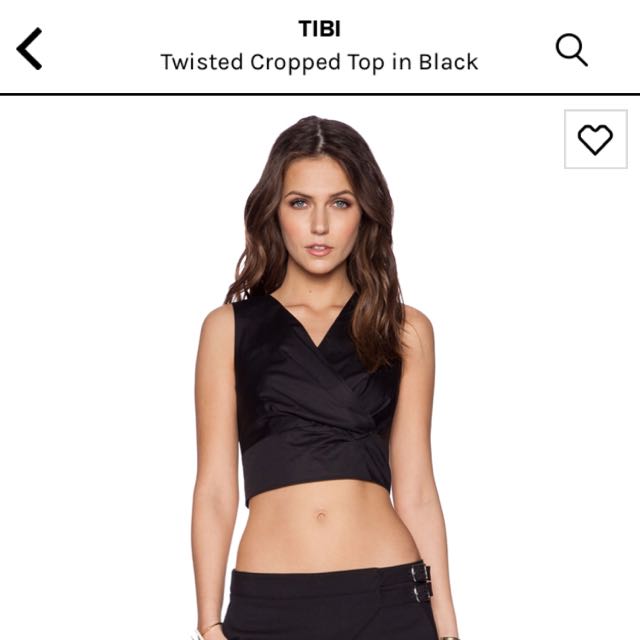 Tibi Cropped Top, Women's Fashion, Tops, Sleeveless on Carousell