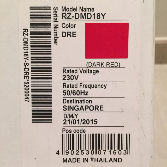 Hitachi Fuzzy Logic Rice Cooker 1.8L Red Colour, TV & Home Appliances