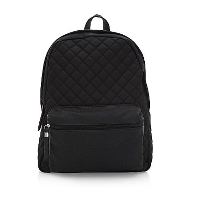 new look black backpack