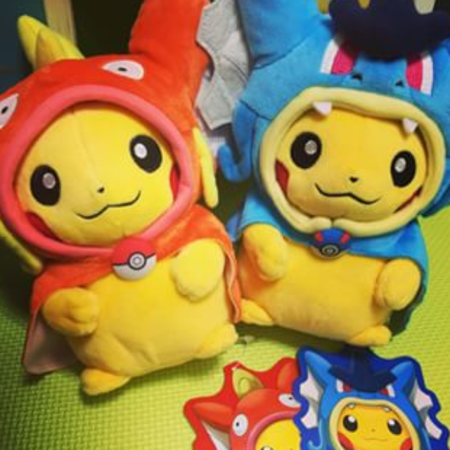 Pokemon Center Hiroshima Opening Exclusive Pikachu Magikarp Gyarados Plush Set Instock X1 Toys Games On Carousell
