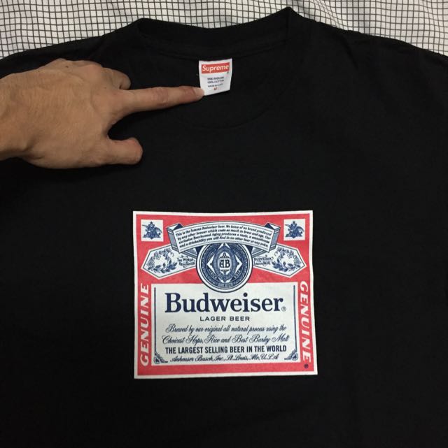 Supreme hotsell budweiser tee