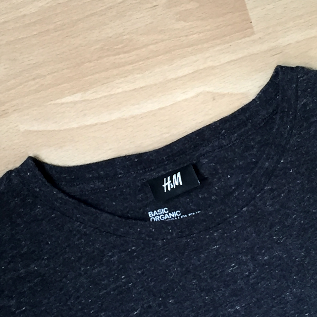 H M Mens Dark Grey T shirt Basic Organic Cotton Blend Great Price Men s Fashion Tops Sets Shirts on Carousell