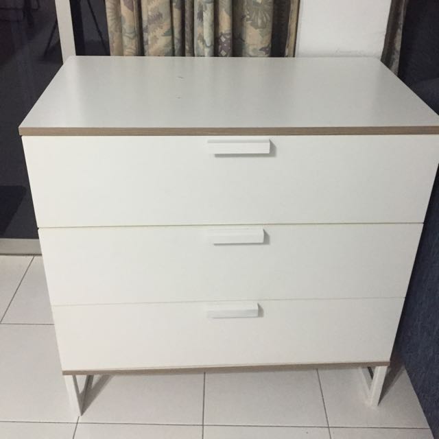 Ikea Trysil Chest 3 Drawers White Furniture On Carousell